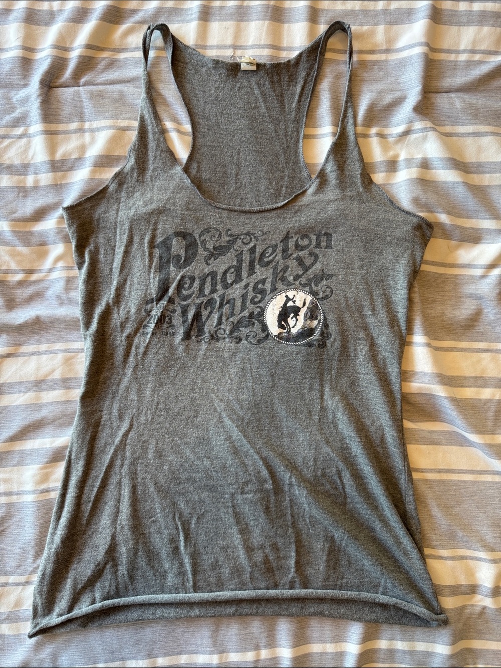 Pendleton Heather Gray Graphic Racerback Tank